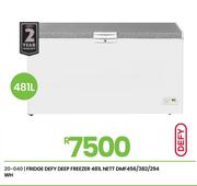 Defy 481Ltr Nett WHT Deep Freezer/Fridge DMF456/382/294 20-040