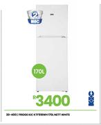 KIC 170Ltr Nett White Fridge KTF518WH 20-400