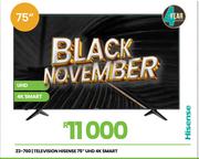 Hisense 75" UHD 4K Smart Television 23-760