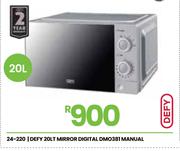 Defy 20L Manual Mirror Digital Microwave DMO381 24-220