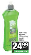 Homecare By Spar Dishwashing Liquid-750ml Each
