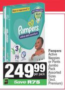 Pampers Active Nppies Or Pants JP Assorted Sizes-Per Pack