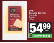 Spar Signature Selection Emmental Cheese-150g Each