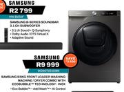 Samsung 9/6Kg Front Loader Washing Machine/Dryer Combo With Ecobubble Technology WD90T654DBN
