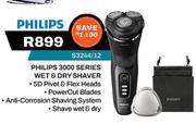 Philips 3000 Series Wet & Dry Shaver S3244/12