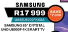 Samsung 85" Crystal UHD U8000F 4K Smart TV UA85U8000FKXXA