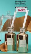 Diffuser With Reed Sticks Assorted-125ml Each