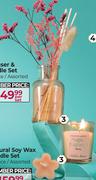 Diffuser & Candle Set Assorted (3 Pieces)-Per Set