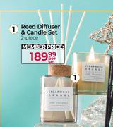 Reed Diffuser & Candle Set 2 Piece-Per Set