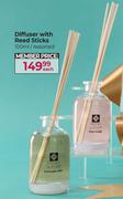Diffuser With Reed Sticks Assorted-100ml Each