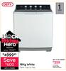 Defy 18Kg White Twin Tub DTT180 10064411