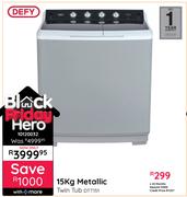 Defy 15Kg Metallic Twin Tub DTT151 10120032