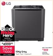 LG 15Kg Grey Twin Tub TT1561RWPT 10299794