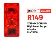 Schuko High Level Surge Adaptor 1 x 16 + 1 81453916