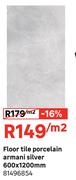 Floor Tile Porcelain Armani Silver 600 x 1200mm 81496854-Per Sqm