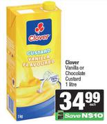 Clover Vanilla Or Chocolate Custard-1L Each