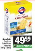 Snowflake Creations Cake Mixes-400g-800g Each