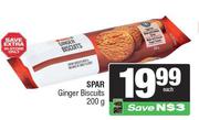 Spar Ginger Biscuits-200g Each