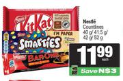 Nestle Countlines-40g/41.5g/42g/52g Each