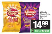 Willards Cheese Curls Assorted-90g Each