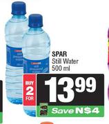 Spar Still Water-For 2 x 500ml