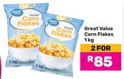 Great Value Corn Flakes-For 2 x 1Kg