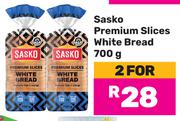 Sasko Premium Slices White Bread-For 2 x 700g