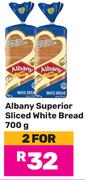 Albany Superior Sliced White Bread-For 2 x 700g