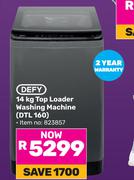Defy 14Kg Top Loader Washing Machine DTL 160