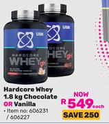 USN Hardcore Whey Chocolate Or Vanilla-Each