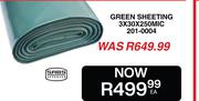 Green Sheeting 3 x 30 x 250 Mic 201-0004-EA