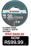 Gardena Classic Hose 13MM (1/2") X30M 209-0260