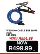Welding Cable Set 25mm 250A 647-0126