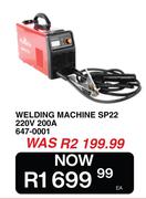 Welding Machine SP22 220V 200A 647-0001