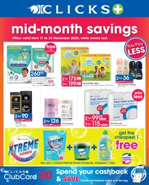 Clicks : Mid-Month Savings (11 November - 24 November 2025 While Stocks Last)