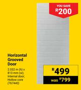 Horizontal Grooved Door 767440-2.032m(h) X 813mm(w)