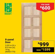 Highcroft 8-Panel Door 850021770-2.032m(h) X 813mm(w)