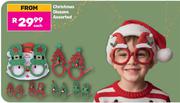 Christmas Glasses Assorted-Each