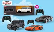 Rastar 1:24 Assorted Remote Control Cars (837053/37057/837068/837076)-Each