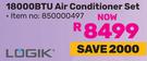 Logik 18000BTU Air Conditioner Set