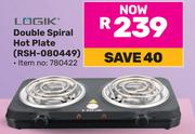 Logik Double Spiral Hot Plate RSH-080449