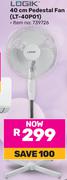 Logik 40cm Pedestal Fan LT-40P01
