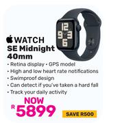 Apple SE Midnigh 40mm Watch