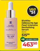 BioNike Defence My Age Pearl Intensive Revitalising Serum-30ml