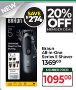 Braun All In One Series 5 Shaver