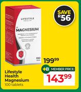Lifestyle Health Magnesium 100 Tablets