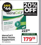 Mena Cal.7 Bone Health Supplement 30 Tablets