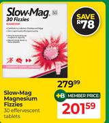 Slow Mag Magnesium Fizzies 30 Effervescent Tablets