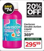 Gaviscon Double Acrion Liquid-600ml
