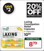 Laxing Constipation Relief Capsules (4 Capsules)